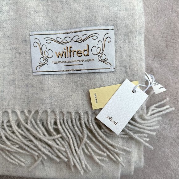Wilfred Accessories - New Aritzia Wilfred The Classic Scarf | 100% Wool Scarf with Fringe Trim